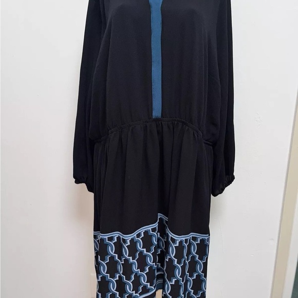 Lane Bryant plus size Long Sleeve Knee Length Black Dress Size 28 - Picture 1 of 6